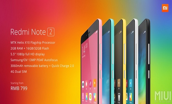 Harga dan Spesifikasi Xiaomi Redmi Note 2 Prime